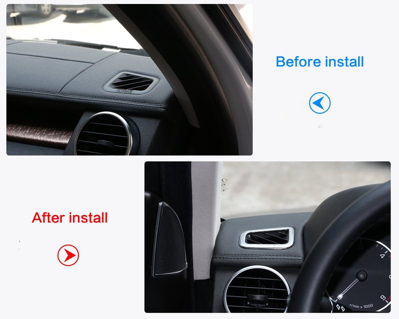 METYOUCAR ABS Dashboard Air Vent Outlet Cover Trim Frame Decoration Fits for Land Rover LR4 Discovery 4 Range Rover Sport 2010-2013 - Image 3